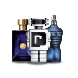 Box of 3 Perfumes: Versace DYLAN BLUE, Paco Rabanne PHANTOM & Jean Paul Gaultier ULTRA MALE 100ml