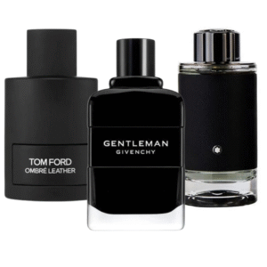 Box of 3 Fragrances: Tom Ford Ombre Leather, Givenchy Gentleman, and Montblanc Explorer 100ml